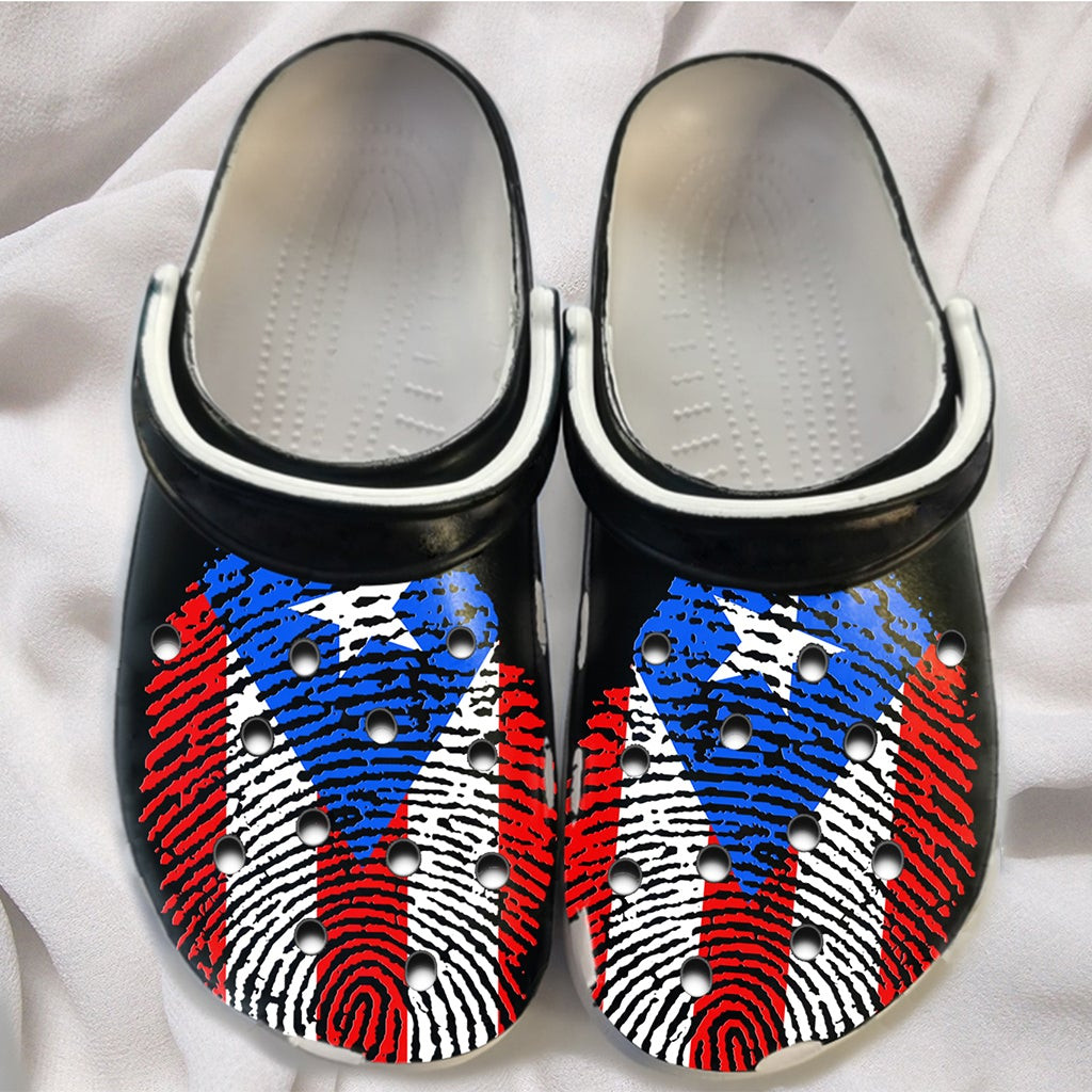 Custom DNA Puerto Rico Flag Puerto Rican Crocs Classic | Clogs Shoes ...